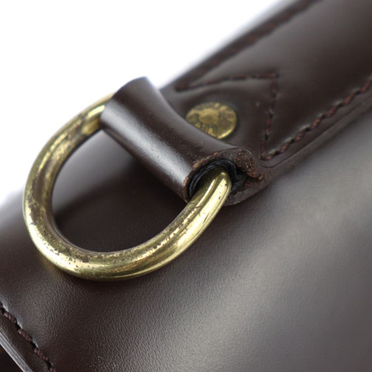 Louis Vuitton West End PM Boston Bag Calf Ebne Brown Gold Hardware — view 7