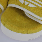 Gucci Platform Sandals Cotton Leather Rubber Yellow Adidas Collaboration — view 6