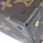 Louis Vuitton Vertical Box Trunk Handbag Leather Brown Green — view 6