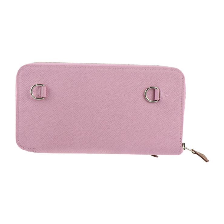 Hermes Nouveau Tougot Shoulder Bag Vaux Epson Vorsoft Mauve Sylvestre Lime — view 4