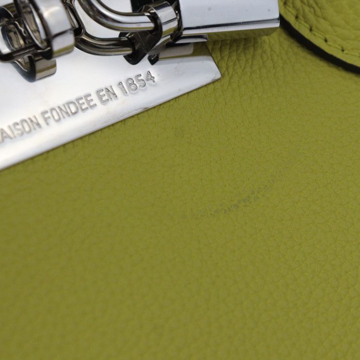 Louis Vuitton Mira PM Handbag Leather Veil Acid Yellowish Silver — view 6