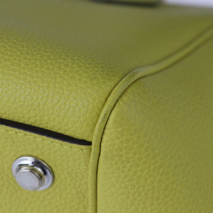 Louis Vuitton Mira PM Handbag Leather Veil Acid Yellowish Silver — view 5