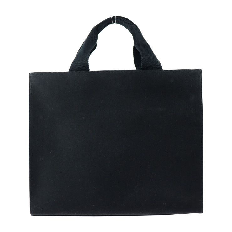 Fendi Tote Bag 7 Va558 Canvas Black Gold Fendace Versace Collaboration 2-Way — view 3