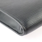 Louis Vuitton Pochette Jules GM Clutch Bag Leather Black Yellow Silver — view 5
