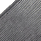 Louis Vuitton Pochette Jules GM Clutch Bag Leather Black Yellow Silver — view 7