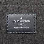 Louis Vuitton Pochette Jules GM Clutch Bag Leather Black Yellow Silver — view 9