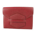 Hermes Clutch Bag Courchevel Red Fako Second Stamped 0 — view 2