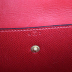 Hermes Clutch Bag Courchevel Red Fako Second Stamped 0 — view 9