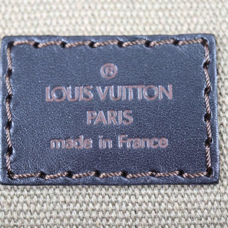 Louis Vuitton Carryall Boston Bag Leather Cafe Dark Brown Utah Travel — view 9