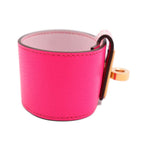 Hermes Kelly Twist GM Bracelet Vorsoft Rose Pop Pinkish Gold Hardware — view 4
