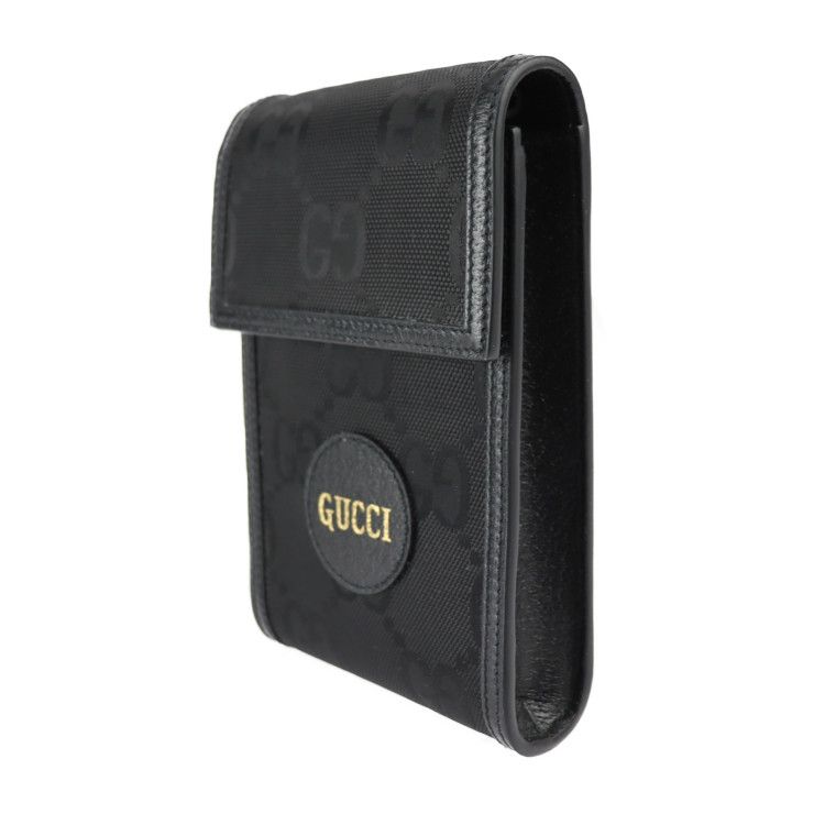Gucci Off The Grid Shoulder Bag Leather Nylon Black GG — view 2