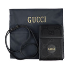 Gucci Off The Grid Shoulder Bag Leather Nylon Black GG — view 8