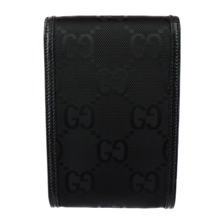 Gucci Off The Grid Shoulder Bag Leather Nylon Black GG — view 3