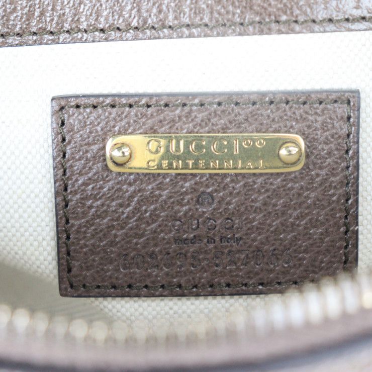 Gucci Belt Bag Waist Calf Leather Brown Multicolor Gold Hardware — view 7