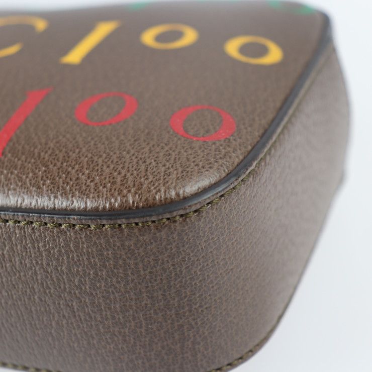 Gucci Belt Bag Waist Calf Leather Brown Multicolor Gold Hardware — view 4