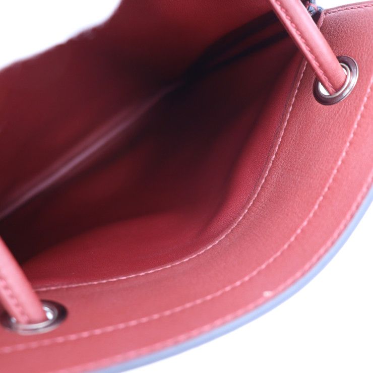Hermes Aline Mini Shoulder Bag Vosuift Rouge Ash Red With Silver — view 6