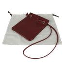 Hermes Aline Mini Shoulder Bag Vosuift Rouge Ash Red With Silver — view 9