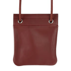 Hermes Aline Mini Shoulder Bag Vosuift Rouge Ash Red With Silver — view 3