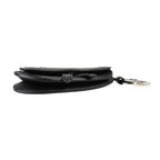 Christian Dior Saddle Poach Pouch Coin Case Leather Black Silver — view 3