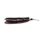 Christian Dior Saddle Poach Pouch Coin Case Leather Purple Silver — view 3