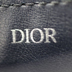 Dior Saddle Poach Pouch Coin Case Leather Dark Navy Silver Hardware — view 7