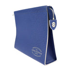 Louis Vuitton Pochette Voyage MM Second Bag Leather Cobalt Blue Silver — view 2