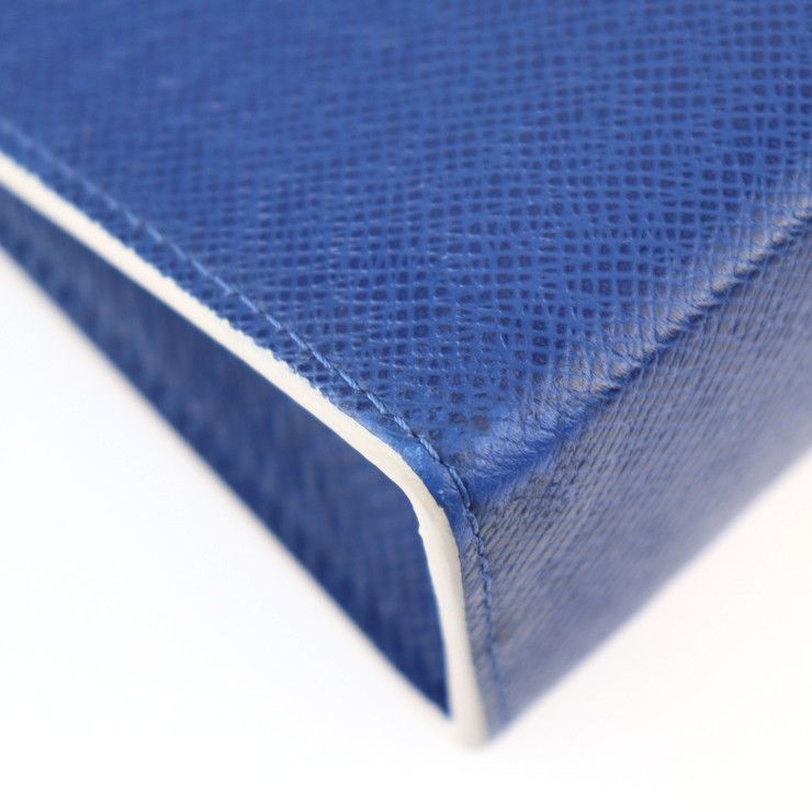 Louis Vuitton Pochette Voyage MM Second Bag Leather Cobalt Blue Silver — view 5