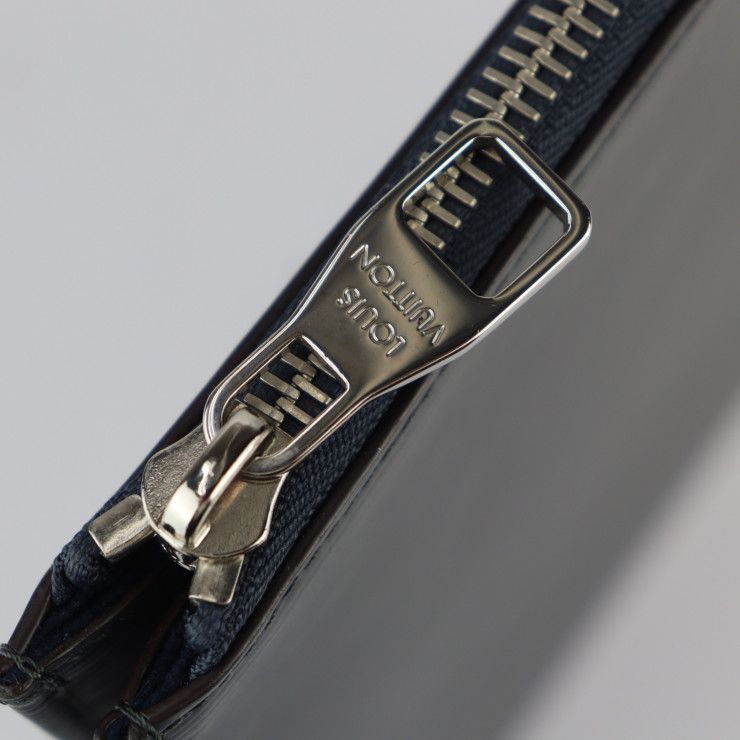 Louis Vuitton Pochette Jules GM Second Bag Leather Blue Marline Silver — view 7