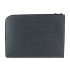 Louis Vuitton Pochette Jules GM Second Bag Leather Blue Marline Silver — view 3