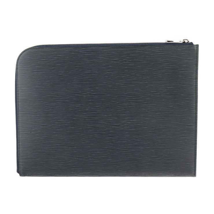 Louis Vuitton Pochette Jules GM Second Bag Leather Blue Marline Silver — view 3