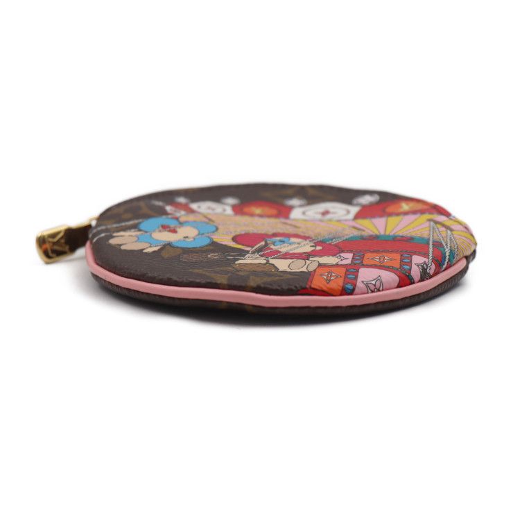 Louis Vuitton Porte Monet Long Vivienne Coin Case Leather Brown — view 4