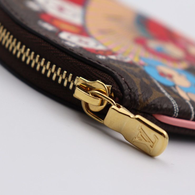 Louis Vuitton Porte Monet Long Vivienne Coin Case Leather Brown — view 6