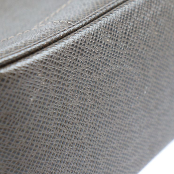 Louis Vuitton Pavel Second Bag Leather Grizzly Brown Silver Hardware — view 6