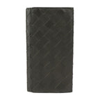Bottega Veneta Bifold Wallet Leather Black Pink Intrecciat — view 3