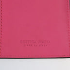 Bottega Veneta Bifold Wallet Leather Black Pink Intrecciat — view 9