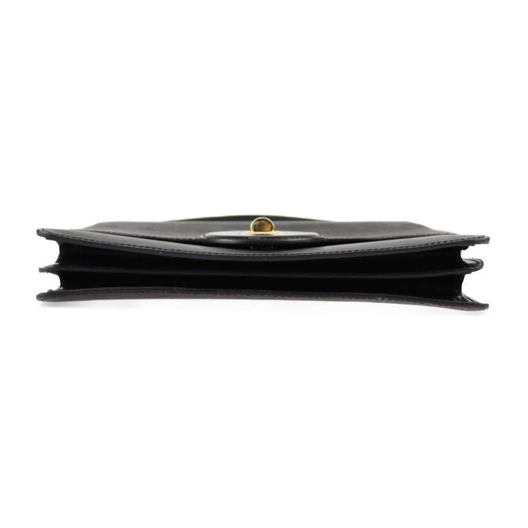 Louis Vuitton Free Run Shoulder Bag Leather Black Gold Hardware Epi — view 4