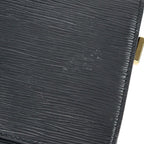 Louis Vuitton Free Run Shoulder Bag Leather Black Gold Hardware Epi — view 6
