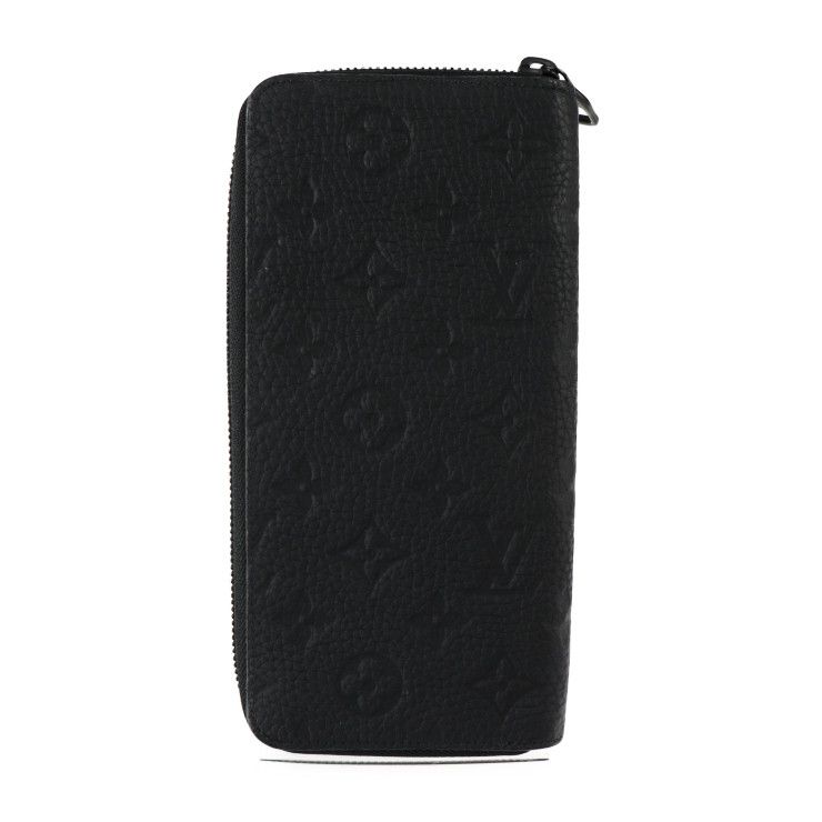 Louis Vuitton Zippy Wallet Vertical Long Taurillon Leather Black — view 3