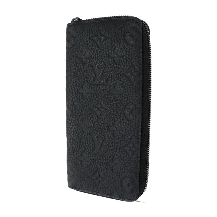 Louis Vuitton Zippy Wallet Vertical Long Taurillon Leather Black — view 2