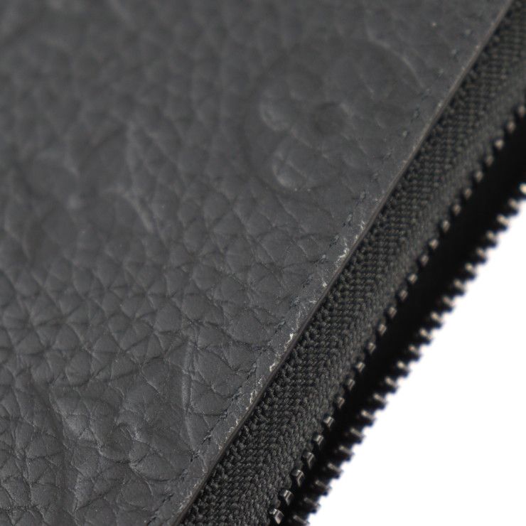 Louis Vuitton Zippy Wallet Vertical Long Taurillon Leather Black — view 6