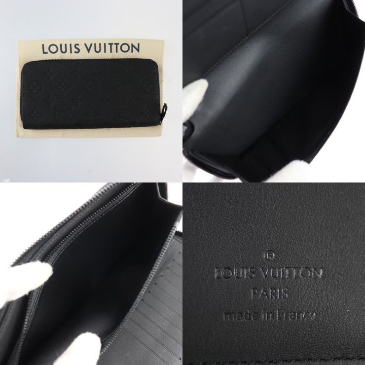 Louis Vuitton Zippy Wallet Vertical Long Taurillon Leather Black — view 9