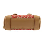 Loewe Amazona Nano Handbag A039 U96 X02 Canvas Calf Leather Red Light Brown — view 5