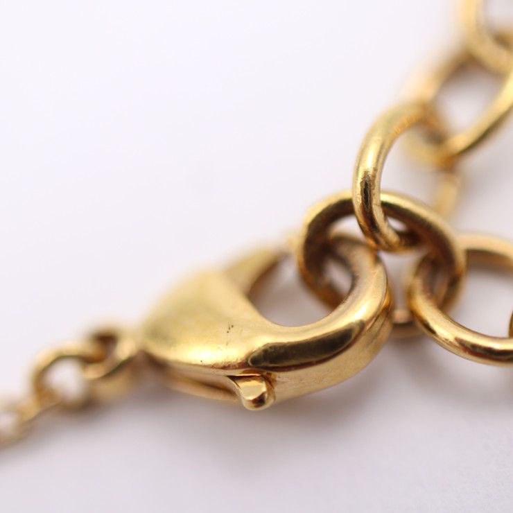 Louis Vuitton Bracelet Louisette Metal Gold Flower Viton — view 7
