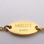 Louis Vuitton Bracelet Louisette Metal Gold Flower Viton — view 9