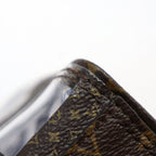 Louis Vuitton Sac Plat Tote Bag Vinyl Brown Clear Monogram Chess 2-Way — view 5