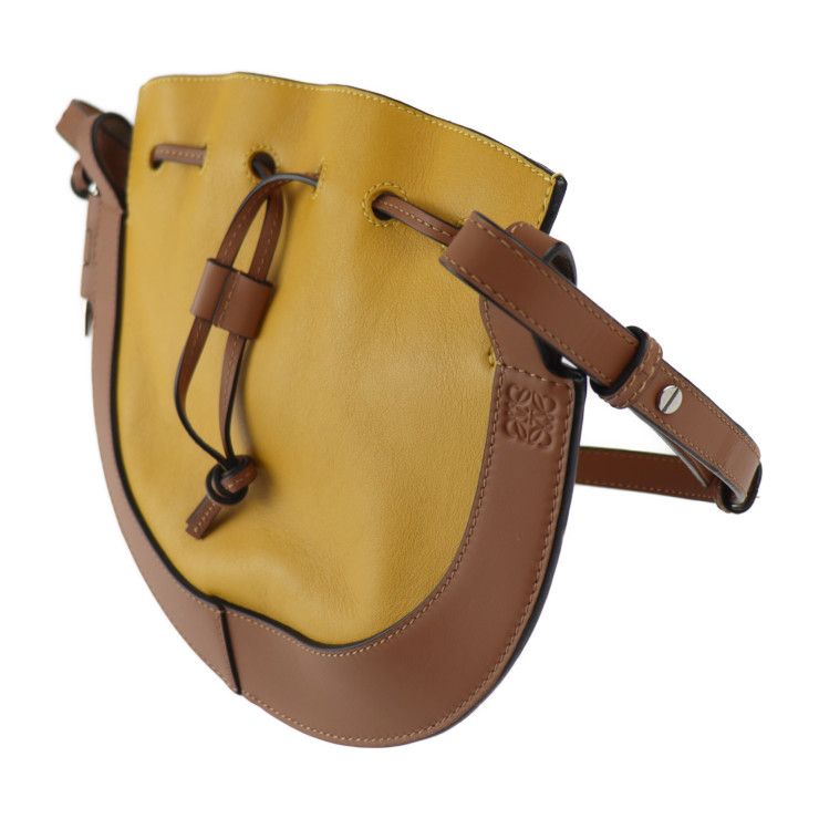 Loewe Horseshoe Small Shoulder Bag X03 Calf Leather Yellowish Brown — view 2
