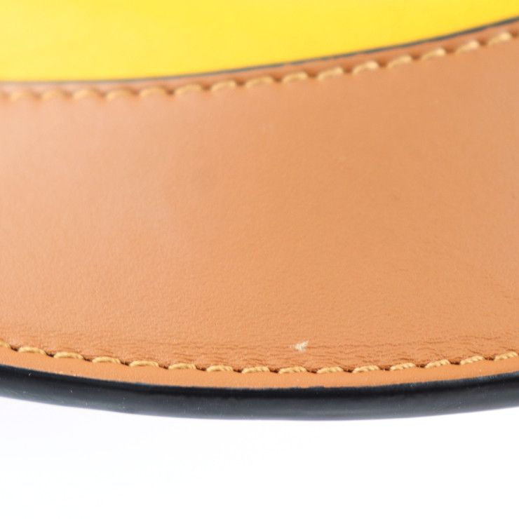 Loewe Horseshoe Shoulder Bag X03 Leather Yellowish Brown Drawstring — view 5