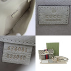 Gucci GG Small Belt Bag Waist Supreme Canvas Leather Beige White — view 8