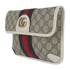 Gucci GG Small Belt Bag Waist Supreme Canvas Leather Beige White — view 3
