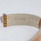 Louis Vuitton Good Luck Bracelet Patent Leather Gold Tone Orange — view 9